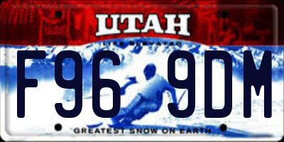 UT license plate F969DM