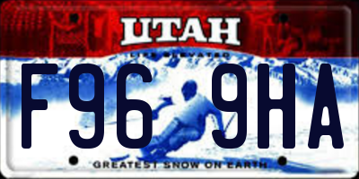 UT license plate F969HA