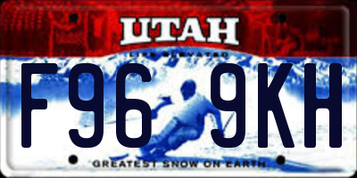 UT license plate F969KH