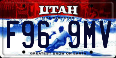 UT license plate F969MV