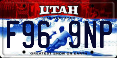 UT license plate F969NP