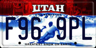 UT license plate F969PL