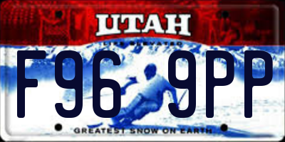 UT license plate F969PP