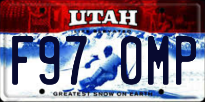 UT license plate F970MP