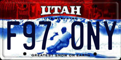 UT license plate F970NY