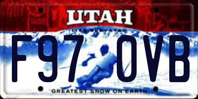 UT license plate F970VB