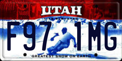 UT license plate F971MG