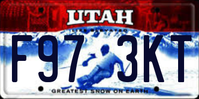 UT license plate F973KT
