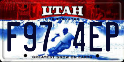 UT license plate F974EP