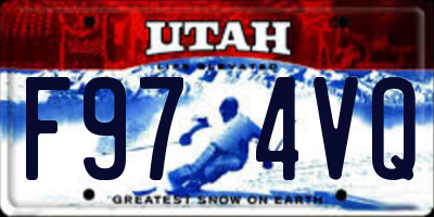 UT license plate F974VQ