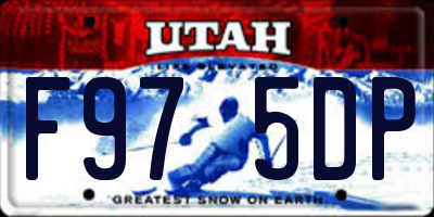 UT license plate F975DP