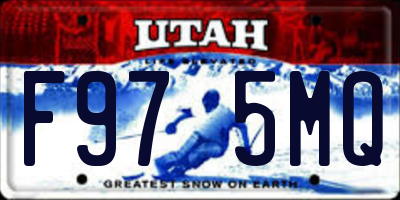 UT license plate F975MQ