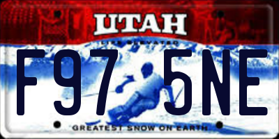 UT license plate F975NE