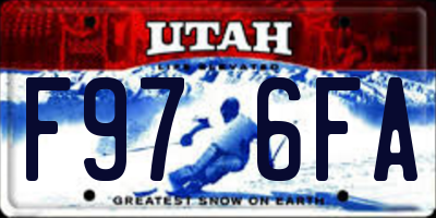 UT license plate F976FA