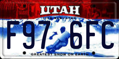 UT license plate F976FC