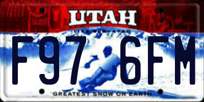 UT license plate F976FM