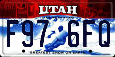 UT license plate F976FQ