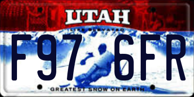 UT license plate F976FR