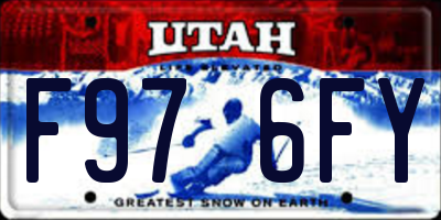 UT license plate F976FY