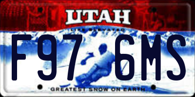 UT license plate F976MS