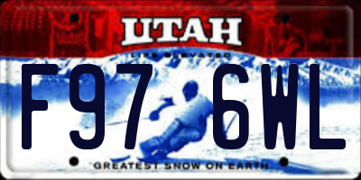 UT license plate F976WL