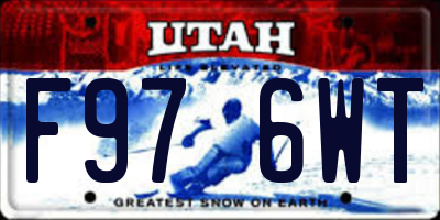 UT license plate F976WT