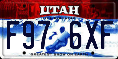 UT license plate F976XF