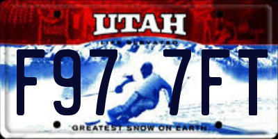 UT license plate F977FT