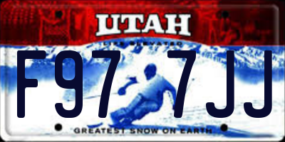 UT license plate F977JJ