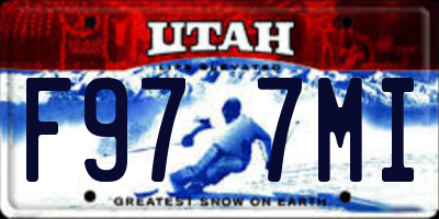 UT license plate F977MI