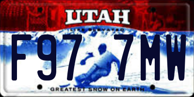 UT license plate F977MW