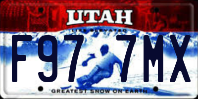 UT license plate F977MX