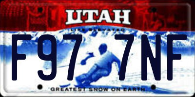 UT license plate F977NF