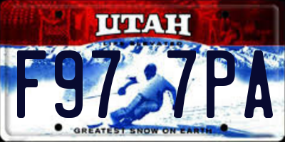 UT license plate F977PA