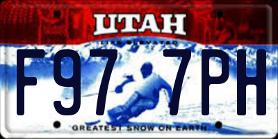 UT license plate F977PH