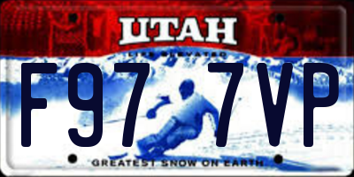 UT license plate F977VP