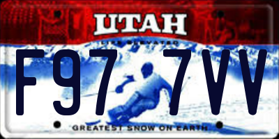 UT license plate F977VV