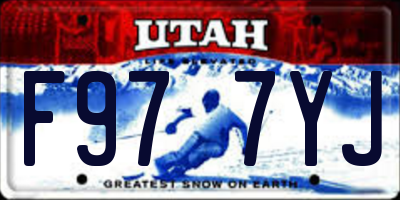 UT license plate F977YJ