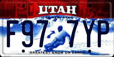 UT license plate F977YP