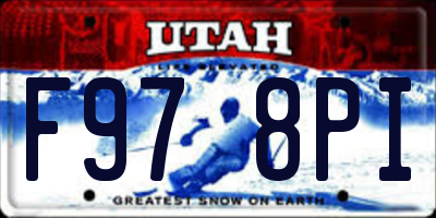 UT license plate F978PI