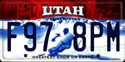 UT license plate F978PM