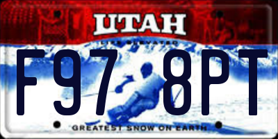 UT license plate F978PT