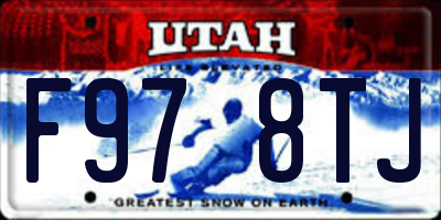 UT license plate F978TJ