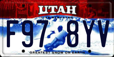 UT license plate F978YV
