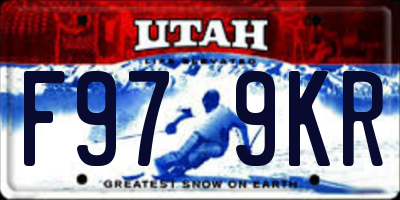 UT license plate F979KR