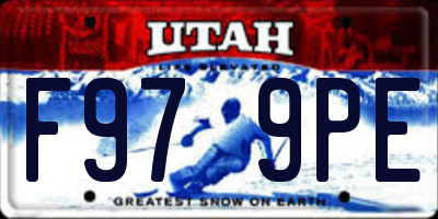 UT license plate F979PE