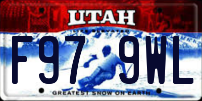 UT license plate F979WL