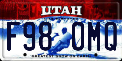 UT license plate F980MQ