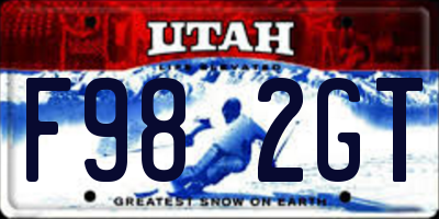 UT license plate F982GT