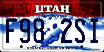 UT license plate F982SI